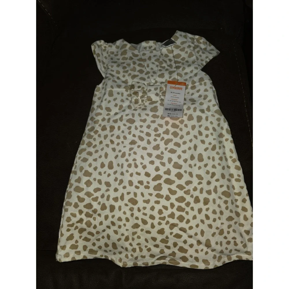 Gymboree right meow cat animal print dress size 18 24 months nwt